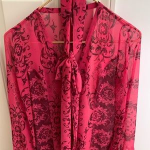 Cabi shirt with matching scarf